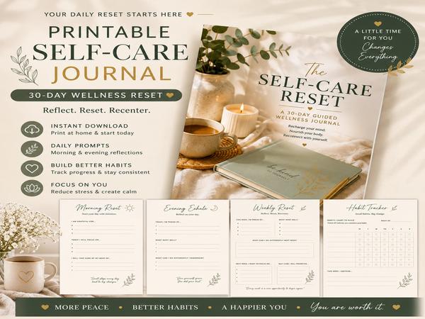 The Self-Care Reset — 30-Day Guided Wellness Journal